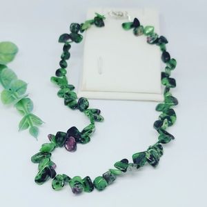 Beautiful Ruby Zoisite necklace